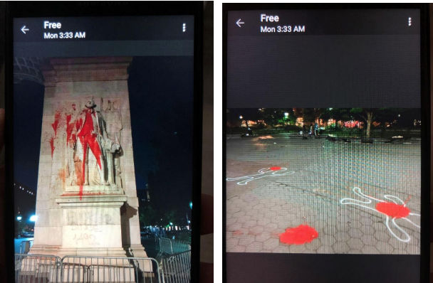 George Washington Statue Vandalism