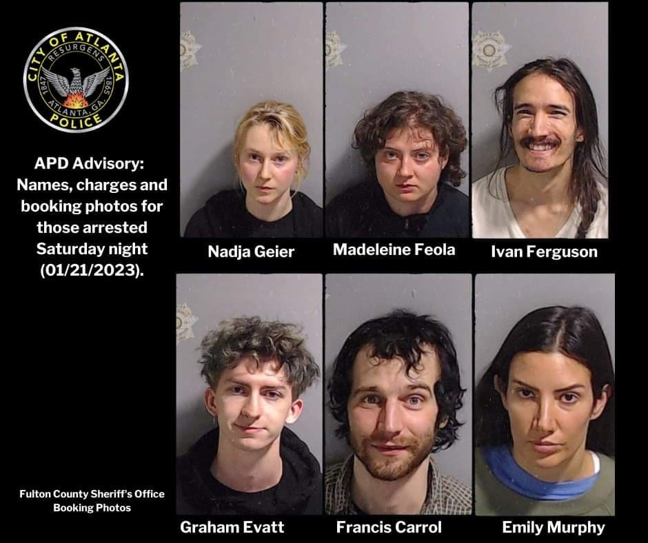 Mugshots of 6 arrestees